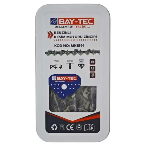 Mk1891 Bay-Tec Motor Zinciri 3/8 - 36 Diş