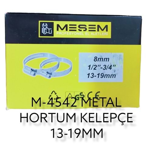 M-4544 MEŞEM METAL KELEPÇE 50li 10mm 19-26