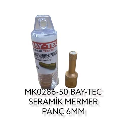 MK0286-50 BAY-TEC SERAMİK MERMER PANÇ 6mm