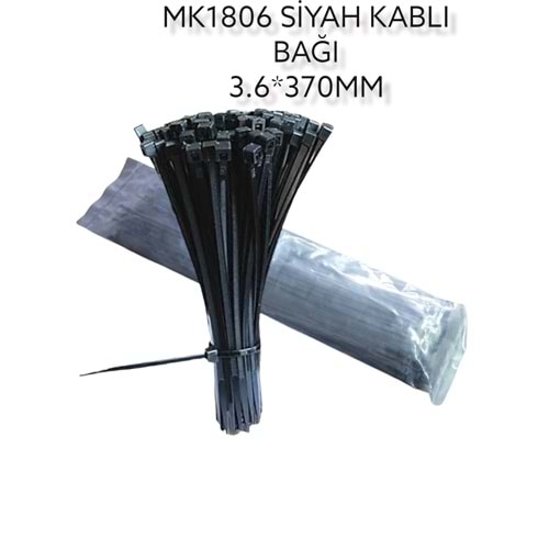 MK1806 BAY-TEC KABLO BAĞI 3.6*370mm - Siyah