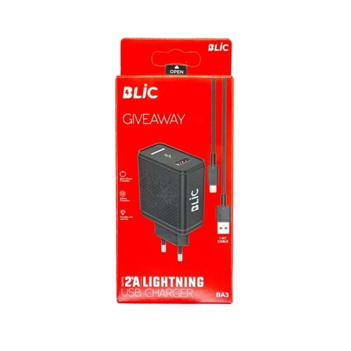 BA3 BLİC GIVEAWAY USB ŞARJ CİHAZI 2.1A - Lightning