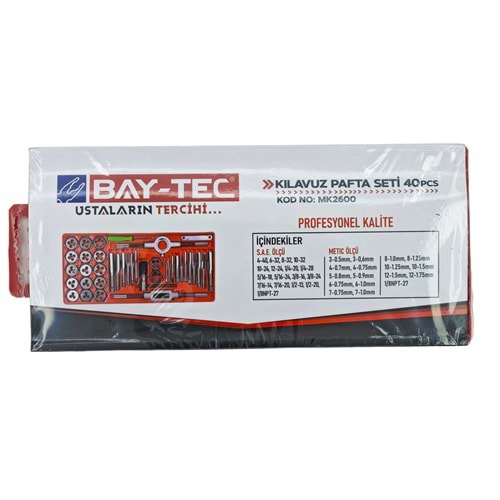 Mk2600 Bay-Tec Kılavuz Pasta Seti 40Prç