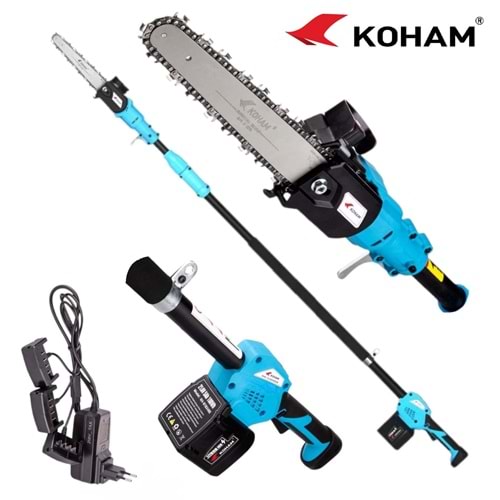 KH-HPS1808E Koham Şarjlı Yüksek Dal Budaama Testeresi
