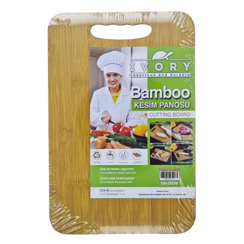 IVO-EKP05 İvory Bamboo MDF Kesim Panosu 20*30cm