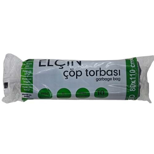 N110 Liva Plast Elçin Jumbo Çöp Torbası 400gr 80*110cm