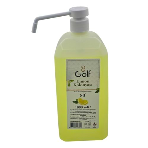 0351 Golf 80 limon Kolonyası 1000ml - Pompalı