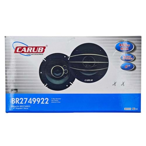 BR2749922 Carub 400w 16cm Kapaklı Hoparlör