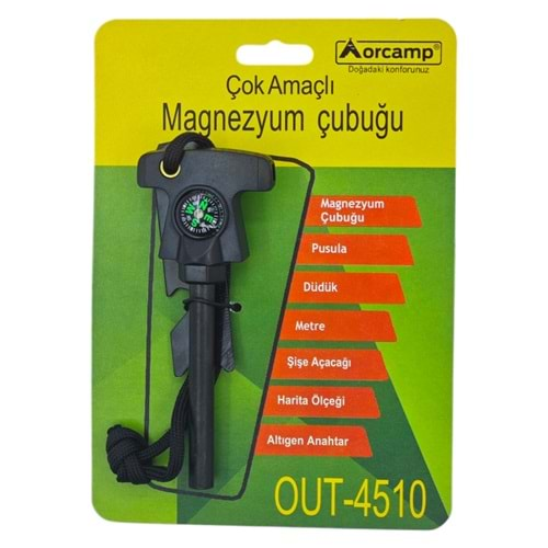 OUT-4510 Orcamp Çok Amaçlı Magnezyum Çubuğu