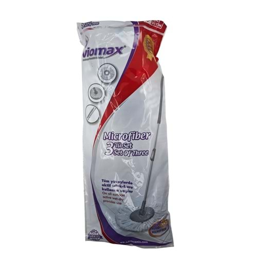 TM-778 Viomax 360° 3lü Mikrofiber Mop Seti