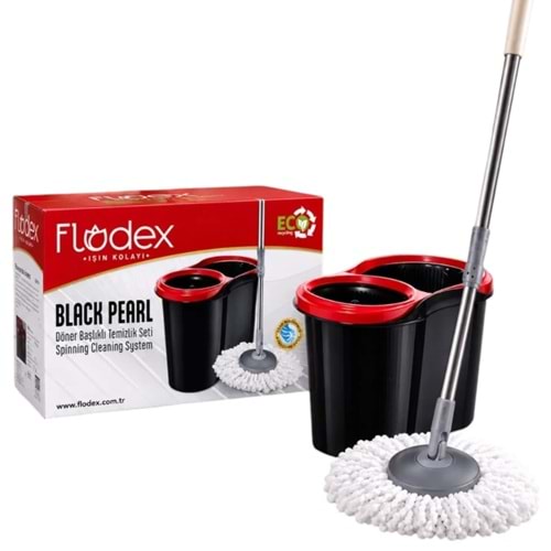 440292 Flodex Black Pearl Döner Başlıklı Temizlik Seti