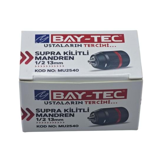 MU2540 Bay-Tec Supra Kilitli Metal Mandren 1/2 13mm