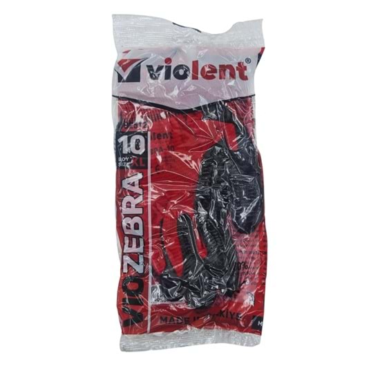 VIO2512 Violent Kırmızı/Siyah VioZebra Eldiven 10