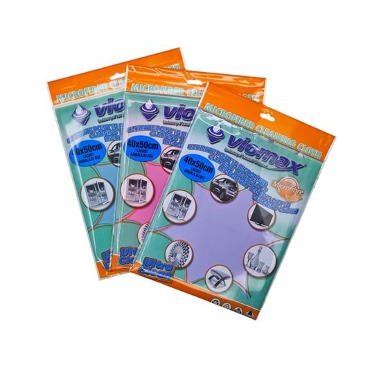 TM-712 Viomax Lacost Ambalajlı Mikrofiber Bez 40*50cm