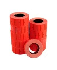 Mks-813 Trix Fiyat Etiketi 10Lu - Kırmızı