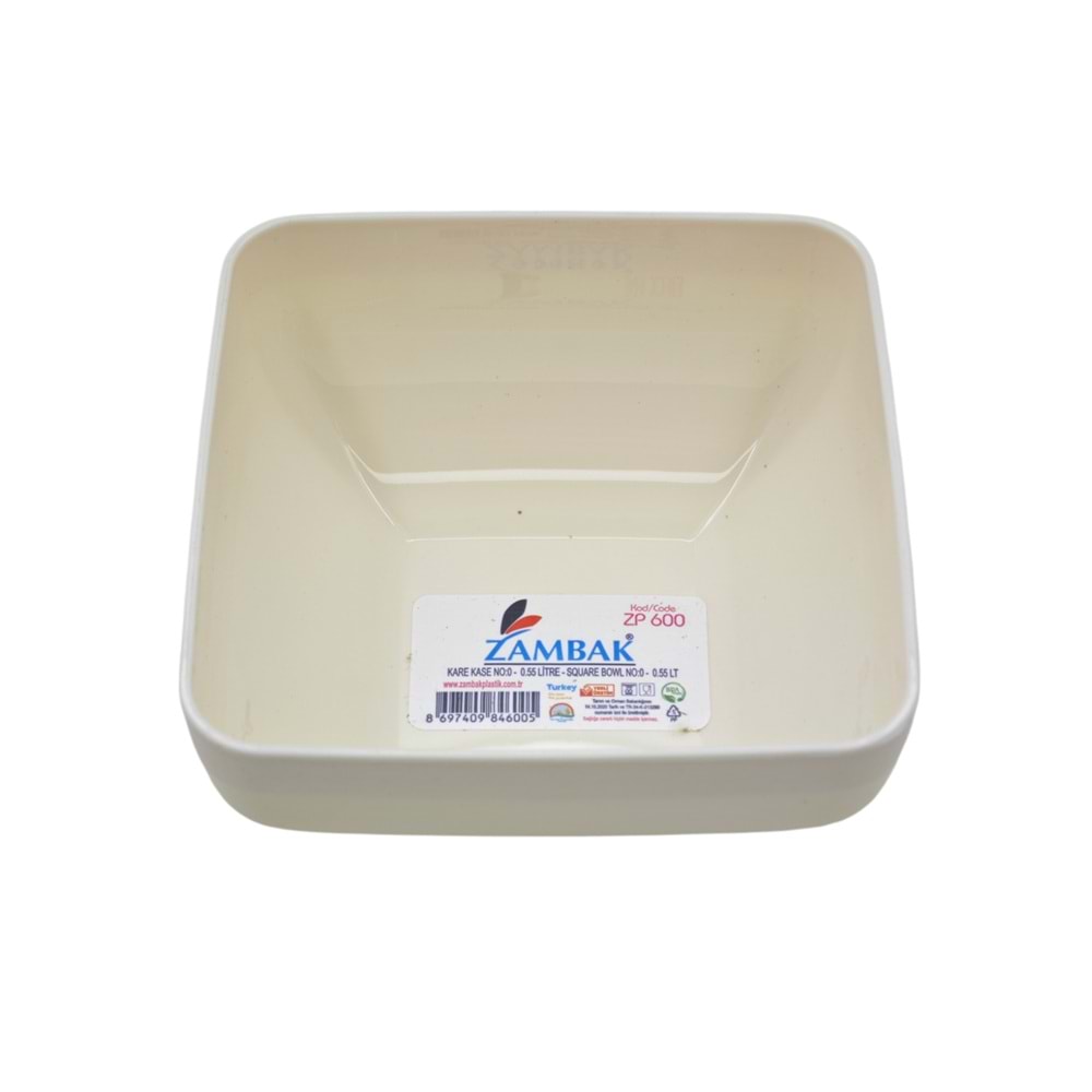 ZP600 Zambak Plastik Kare Kase 0.55lt