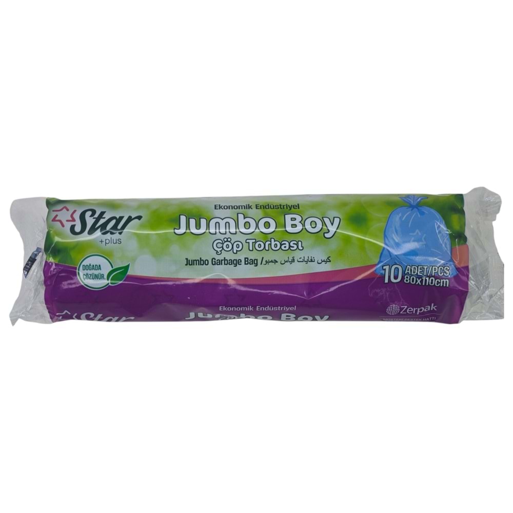 203 Star +Plus Eko Endüstriyel Jumbo Çöp Torbası 300gr