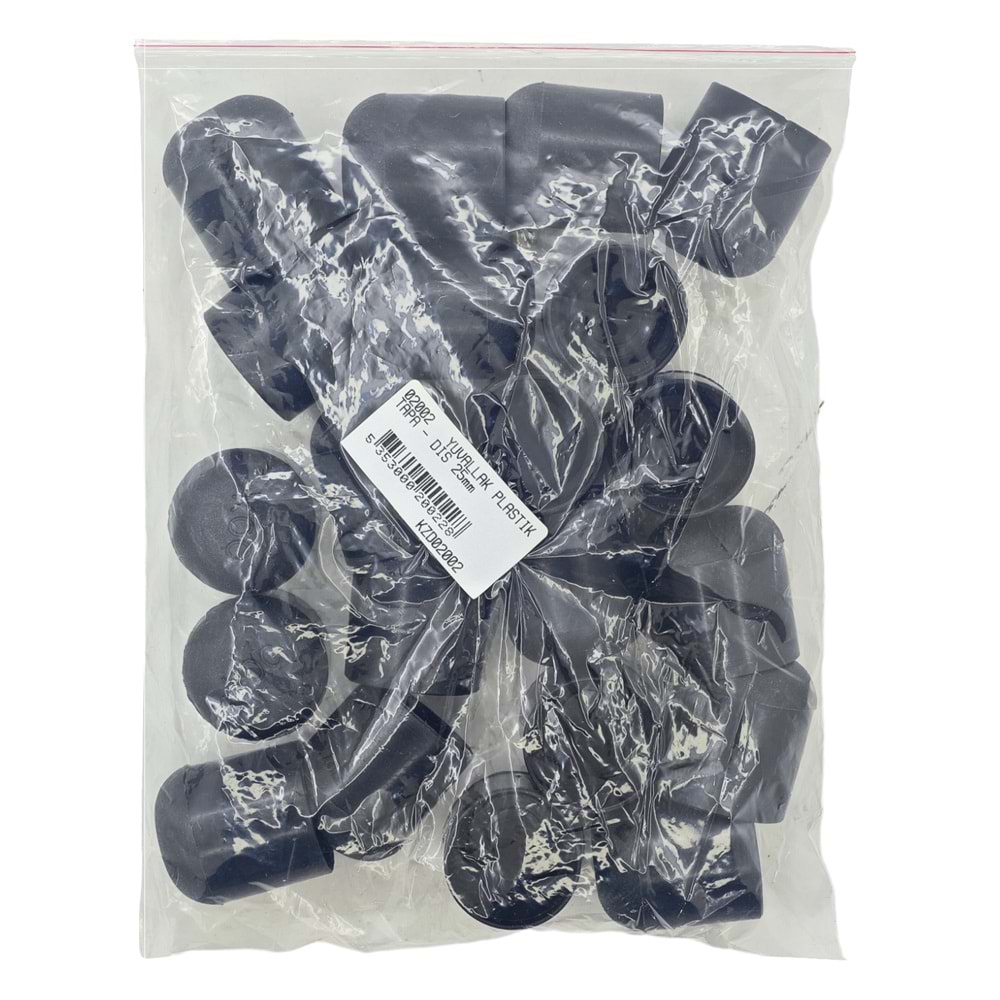 02002 Yuvarlak Plastik Tapa - Dış 25Mm