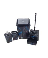 0089 My Den Desenli Banyo Seti 5li