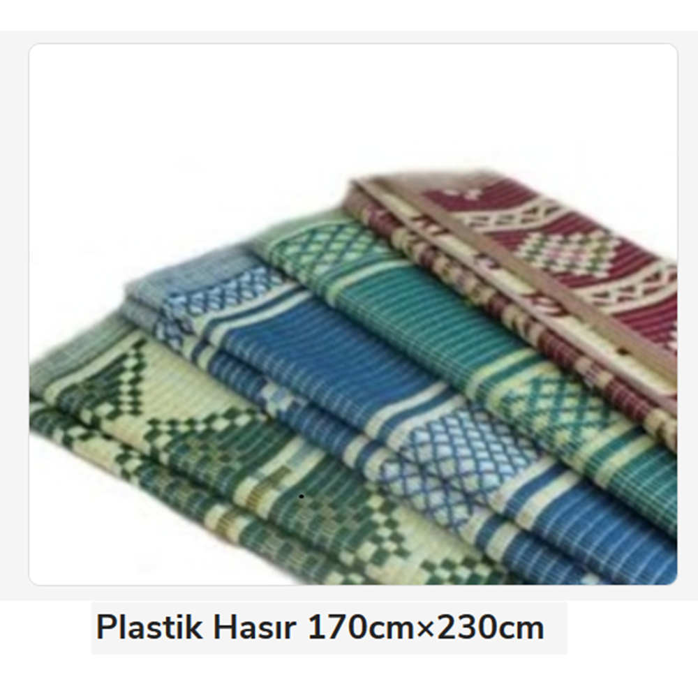02568 Plastik cami ev Hasır 180*230cm