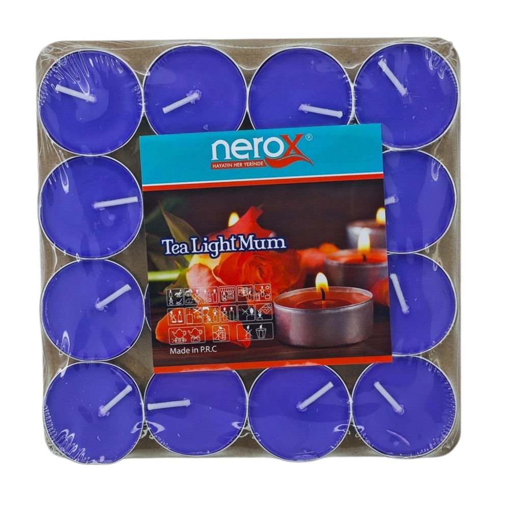 NRX-38R Nerox Tea Light Mum 16lı - Renkli