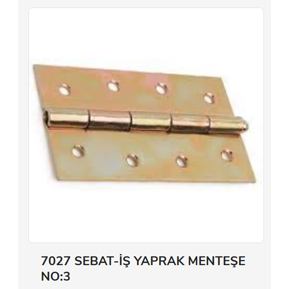 7027 Sebat-İş Yaprak Menteşe No 3