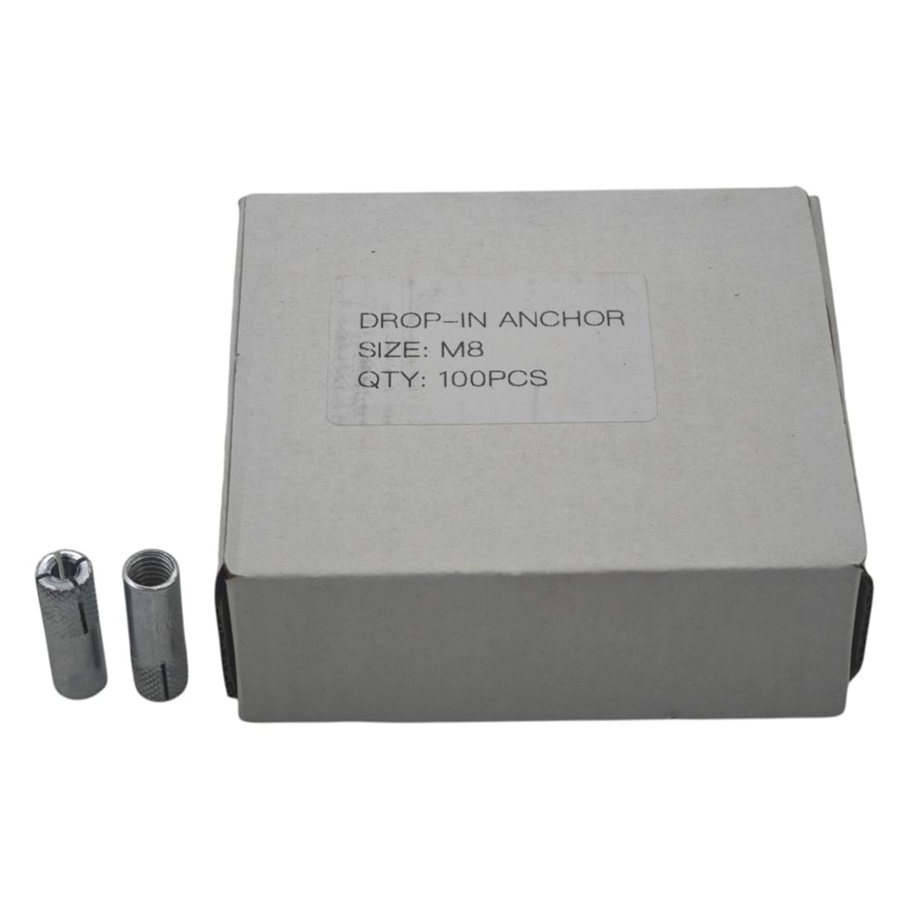 ASC CDB M8 Asçelik Çakmalı Çelik Dübel M8 30mm