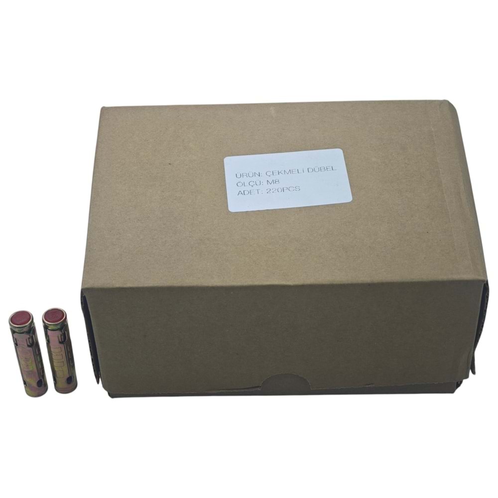 ASC SDB M8 Asçelik S Tipi Çekmeli Dübel M8 50mm
