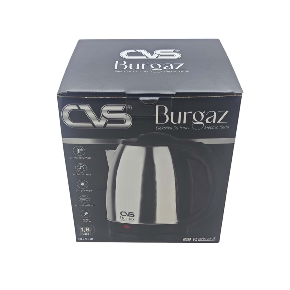 DN 2318 CVS Burgaz 1900W Elektrikli Su Isıtıcı 1.8lt - Ketil