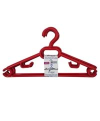 ZP113 Zambak Plastik Dönerbaşlı Elbise Askısı 6lı