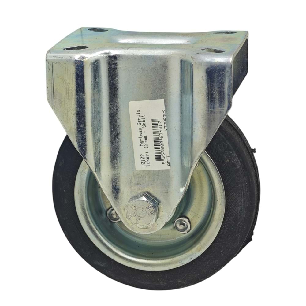 10102 Mertsan Servis Tekeri 125mm - Sabit