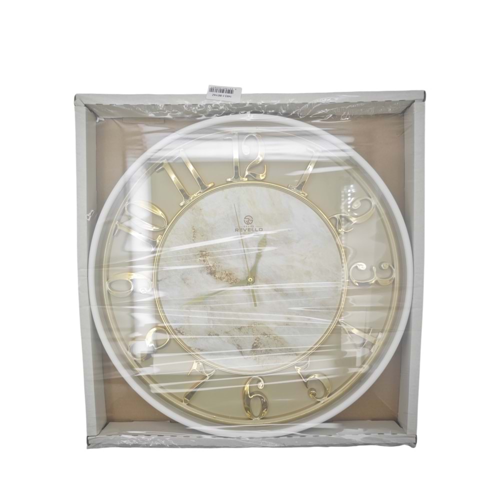 1453-1 Grand Revello Duvar Saati 50cm - Beyaz
