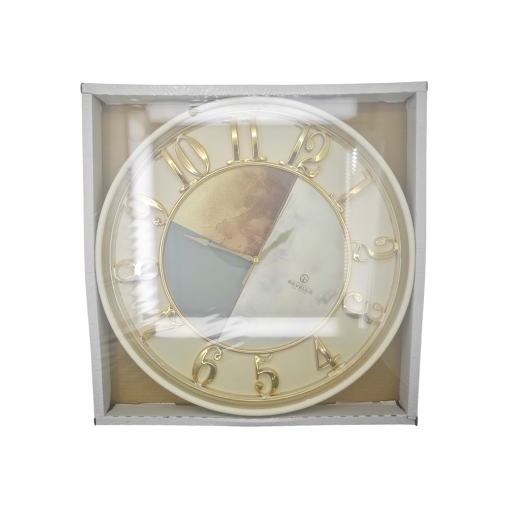 1453-3 Grand Revello Duvar Saati 50cm - Krem