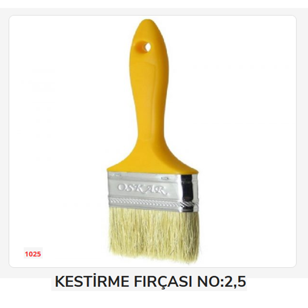1025 Plastik Saplı Kestirme Fırçası No:2,5