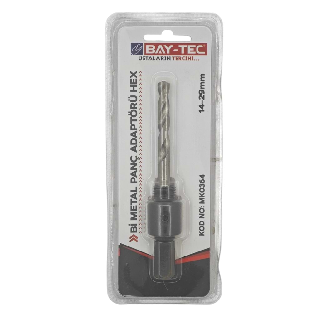 MK0364 Bay-Tec Bi Metal Panç Adaptörü 14-29mm - Hex