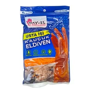 EL440 Bay-El Usta İşi Kauçuk Eldiven (XL) - Turuncu