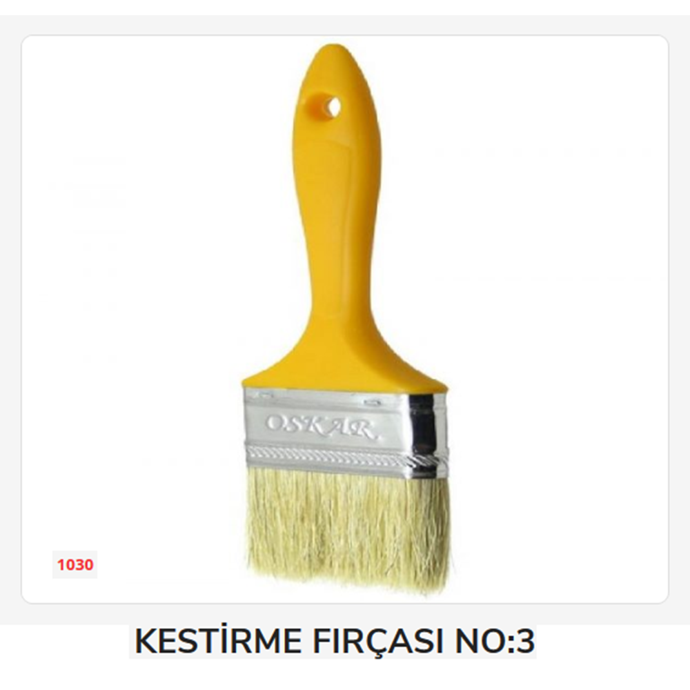 1030 Plastik Saplı Kestirme Fırçası No:3