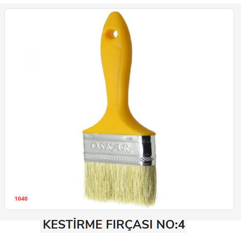 1040 Plastik Saplı Kestirme Fırçası No:4