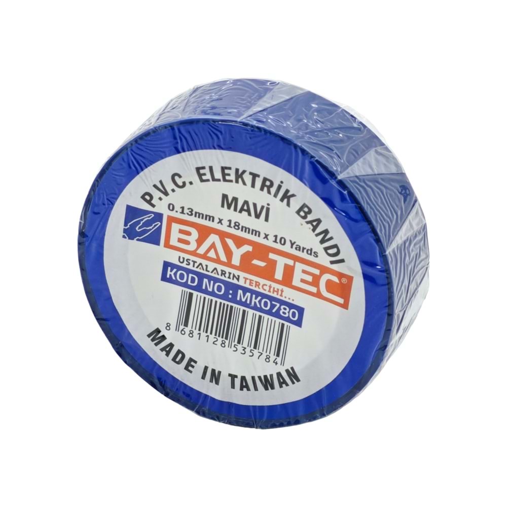 Mk0780 Bay-Tec Pvc Elektrik Bantı (Mavi)