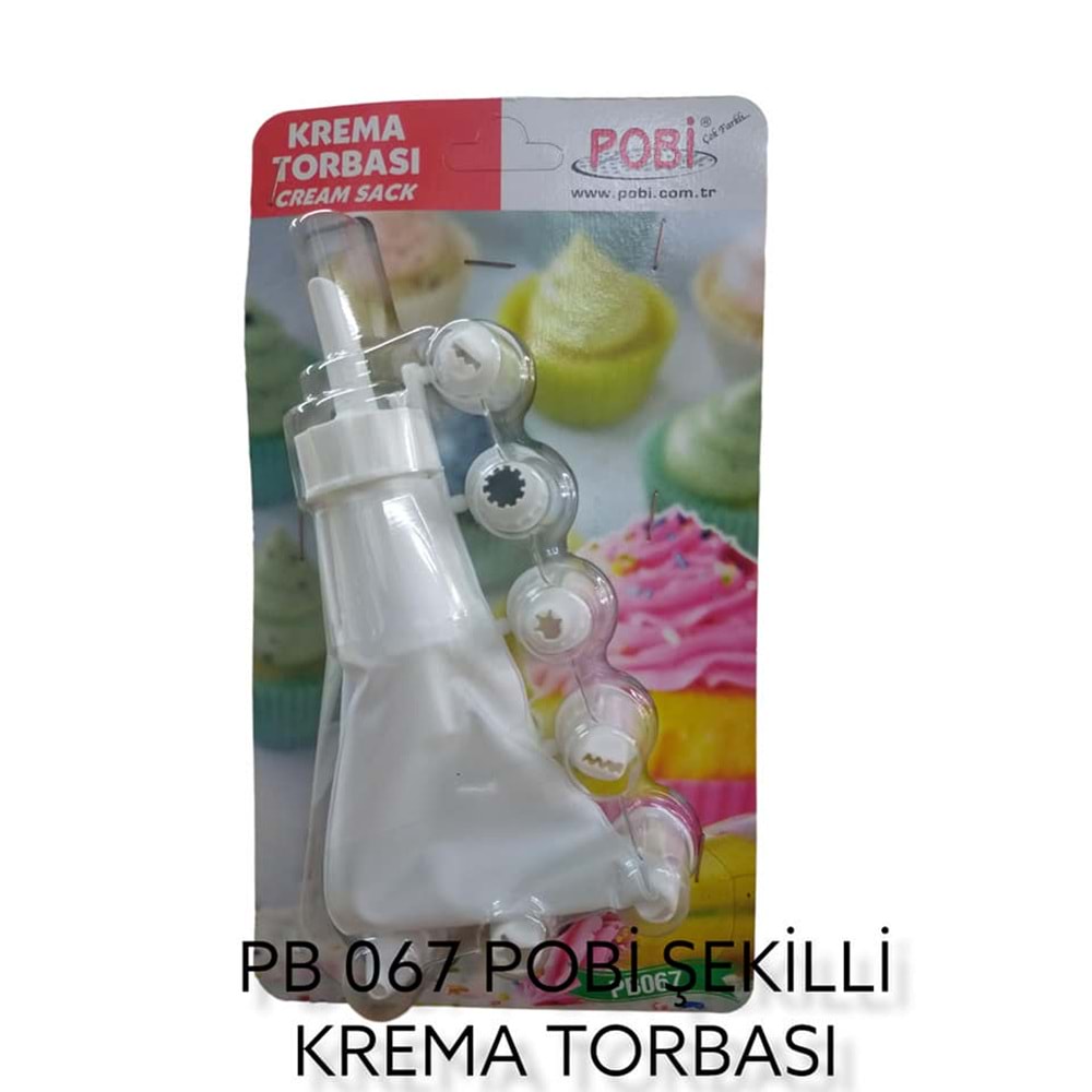 Pb 067 Pobi Şekilli Krema Torbası