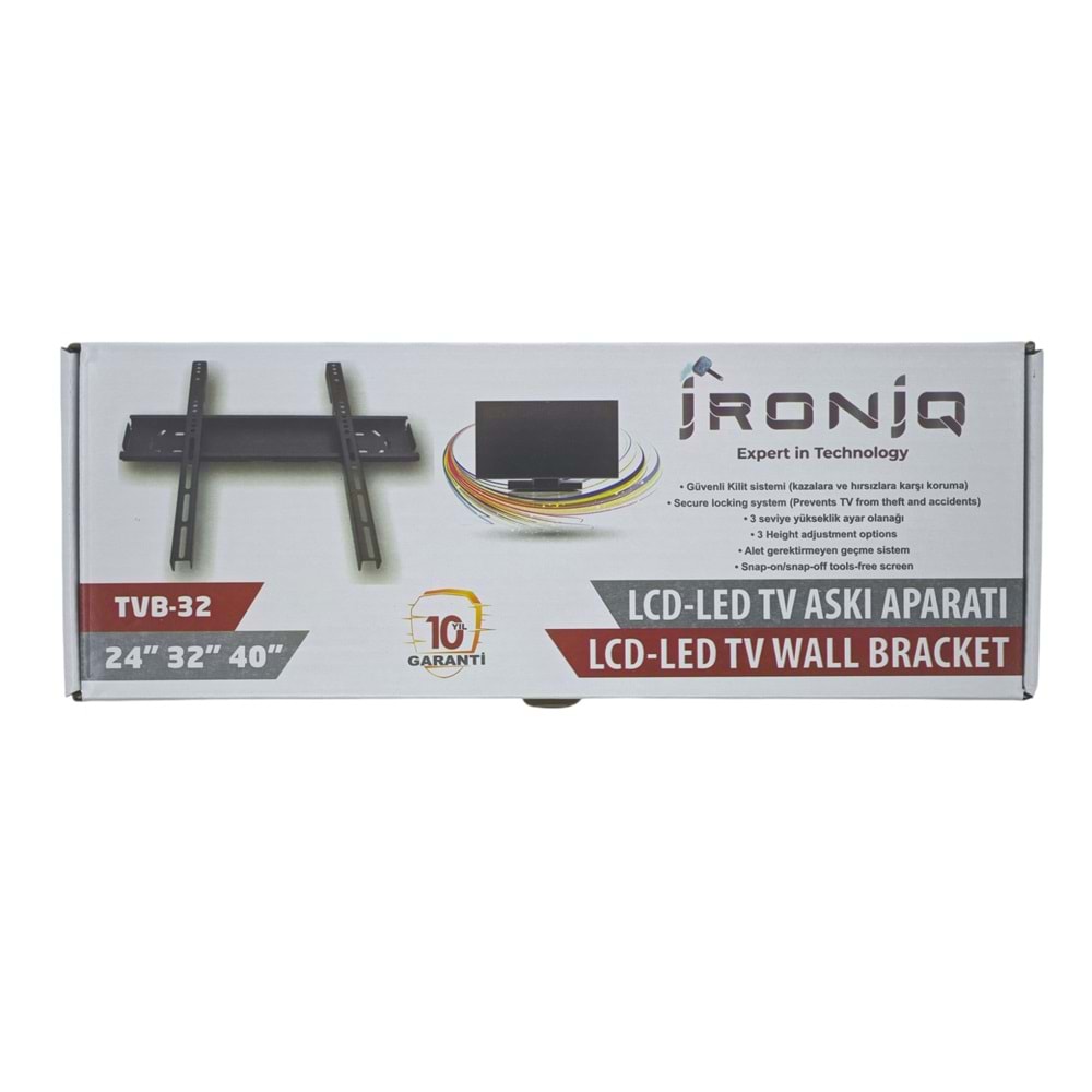 TVB-32 İroniQ LCD-LED TV Duvar Sabit Askı Aparatı 24