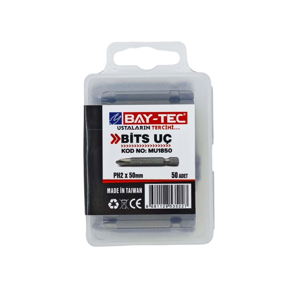 MU1850 Bay-Tec Yıldız Bits Uç PH2*50mm
