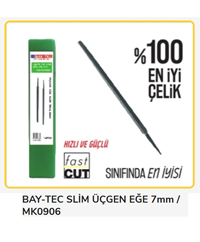 Mk0906 Bay-Tec Slim Üçgen Eğe 7Mm