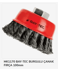 Mk1170 Bay-Tec Burgulu Çanak Fırça 100mm