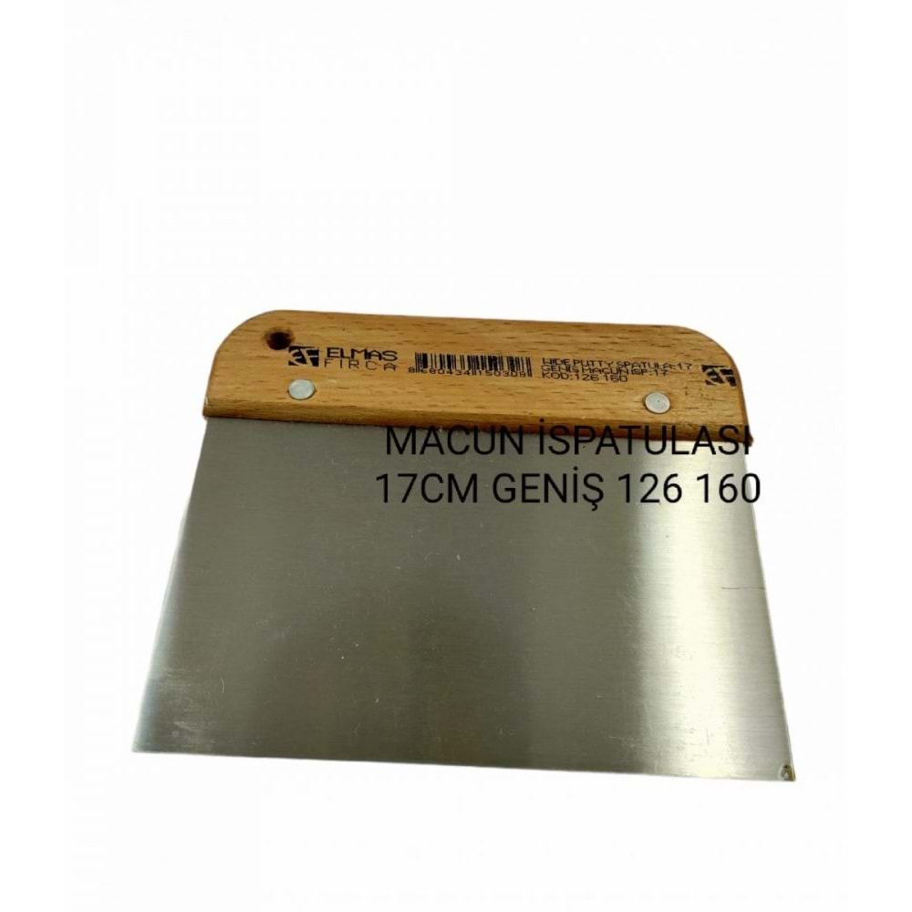 126 160 Elmas Geniş Spatula 17cm
