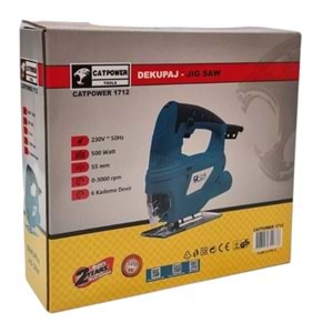 C-1712 Catpower 500W Dekupaj - 6 Kademe Devir 55mm Ağızlık