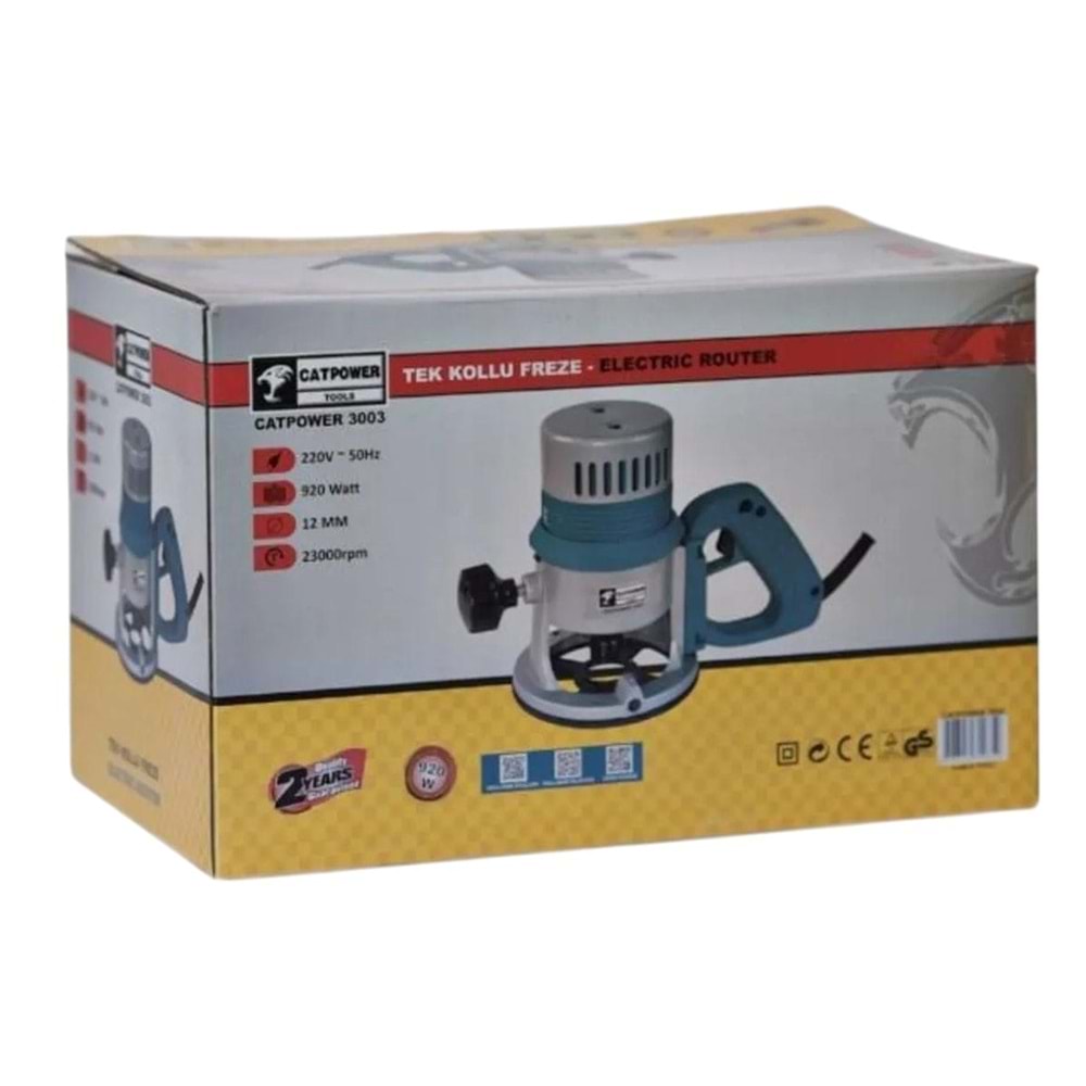 C-3003 Catpower Tek Kollu Freze 920W 12mm