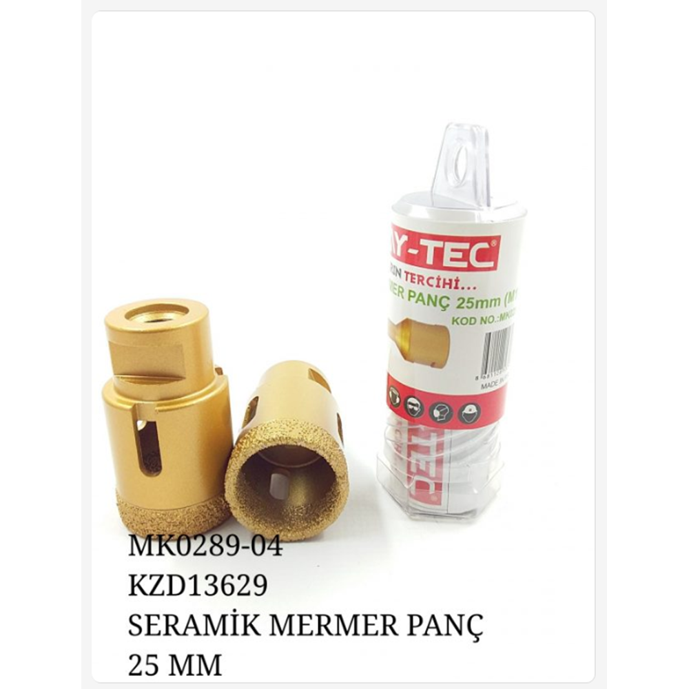 Mk0289-04 Bay-Tec M14 Uçlu Seramik Mermer Panç 25mm