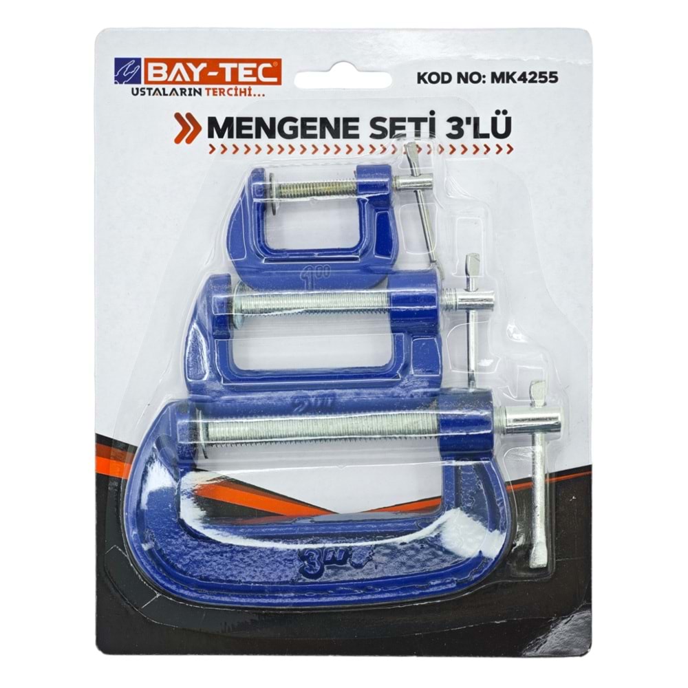 Mk4255 Bay-Tec Mengene Seti 3Lü