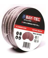 Mk0241 Bay-Tec Cırtlı Zımpara 115Mm 40Kum