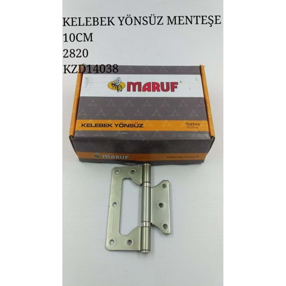2002 Maruf Kelebek Yönsüz Menteşe 2mm 10cm - Saten